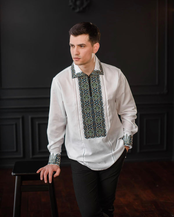 Men's Embroidered Shirt- “Patriot”