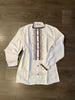Men's Embroidered Shirt with Buttons-size m