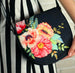 Cross Body Purse “Colourful Poppies”