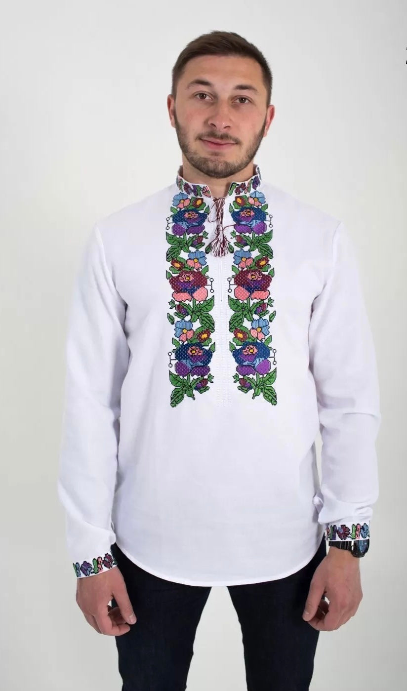 Men's Embroidered Shirt - "Kvitan”
