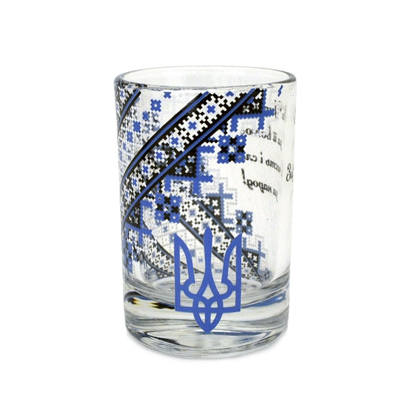 Shot Glass-Blue and Black