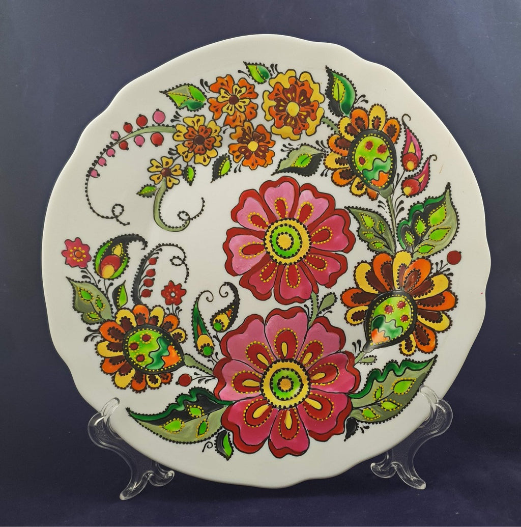 Hand-Painted Porcelain Plate - “Spring”