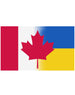 Large Ukrainian Canadian Flag