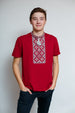 Kosar T-shirt - Red and Grey