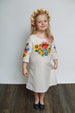Girl's Embroidered Dress "Ukrainian Bouquet"
