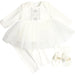 Ivory Baby Girl Embroidered Christening Set