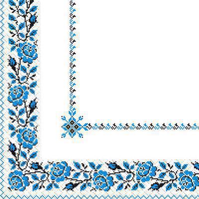 Small Paper Napkins “Roses-Blue”- 20 ok