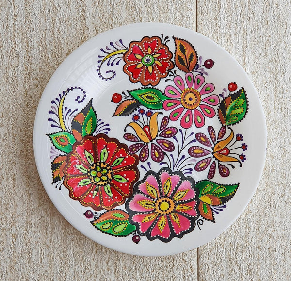 Small Hand-Painted Porcelain Plate - “Spring”