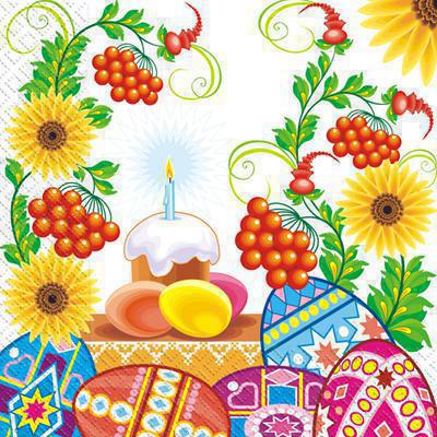 Paper Napkins “Easter Candle” - 20 pk