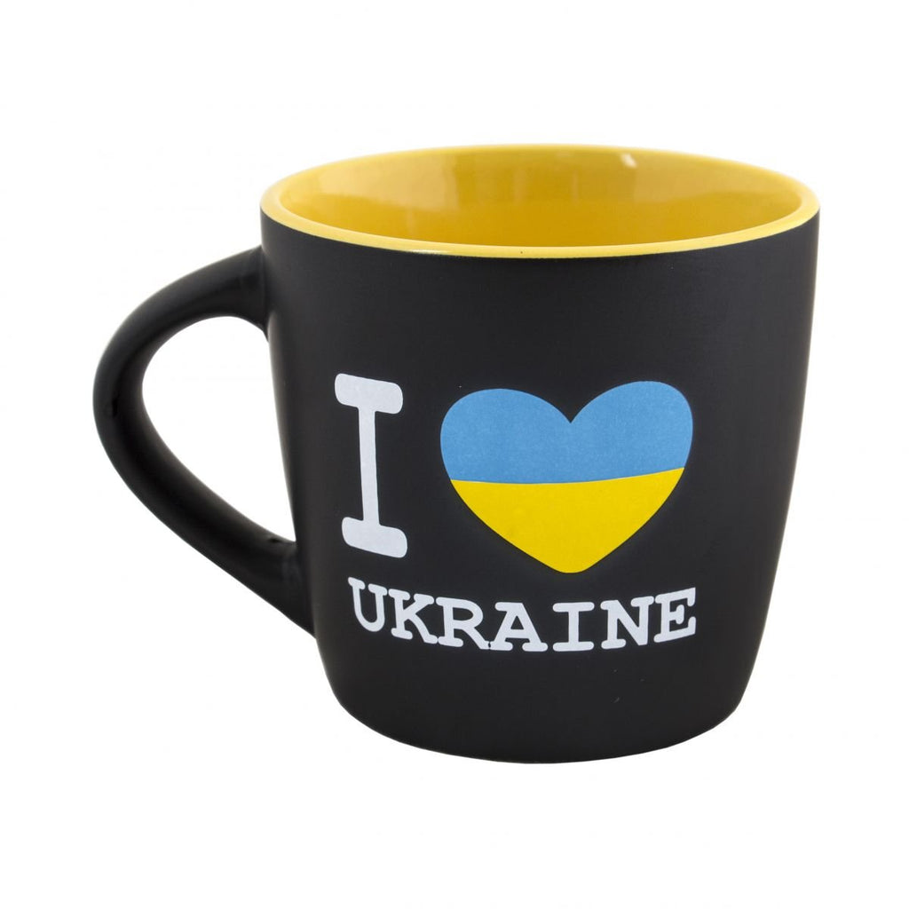 Black Mug “I Heart Ukraine”