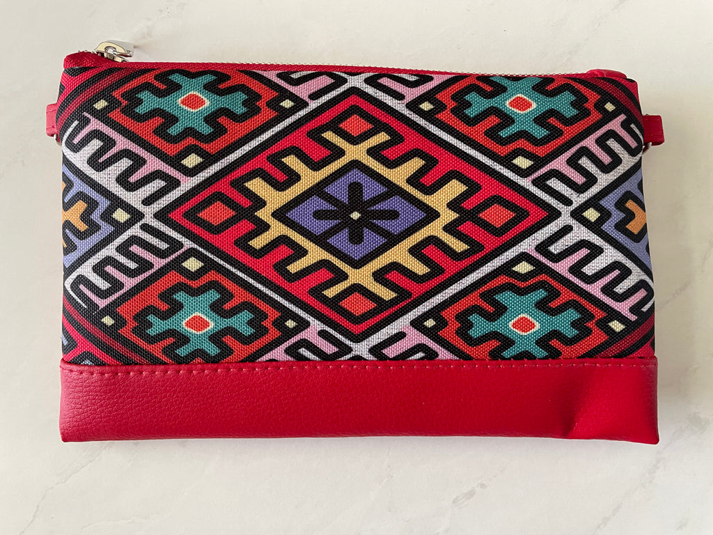 Faux Leather Clutch “Cheerful”